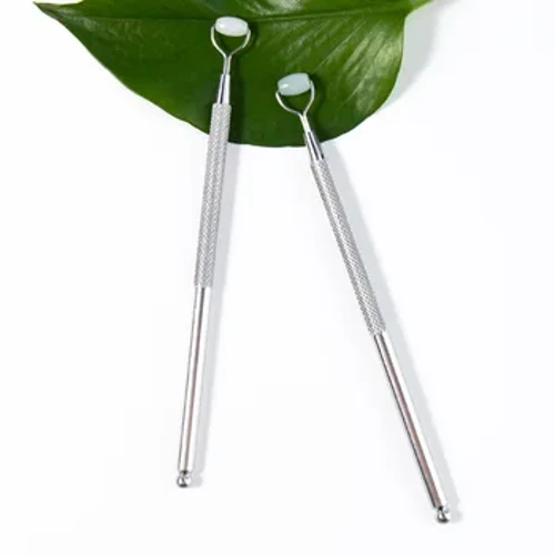 Ögon Anti-rynkor Naturlig Jade Roller Guasha Hudskrapa Ansiktsset Ansiktssten Uppstramande ansikte Anti-aging Puffy Eyes Massager