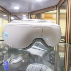 Instrumento de cuidados de saúde de compressa quente de massagem ocular. Dispositivo de proteção ocular que pode massagear e comprimir calor funções múltiplas