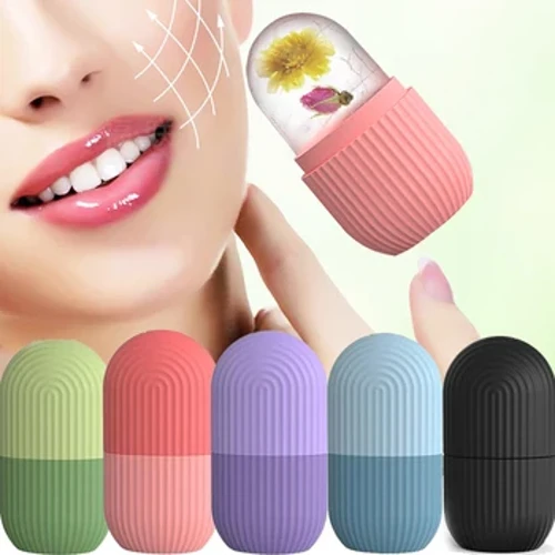 Ốp Kem Khay Làm Đẹp Nâng Bóng Đá Máy Mát Xa Mặt Đường Viền Mắt Con Lăn Da Mặt Điều Trị Giảm Mụn Dụng Cụ Chăm Sóc Da