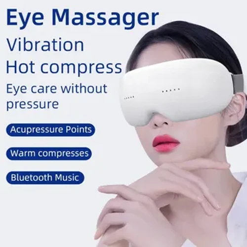 10D Thông Minh Túi Khí Rung Mắt Nén Nóng Bluetooth Nhạc Mắt Kính Chăm Sóc Mắt Nhạc Cụ Mệt Mỏi Túi