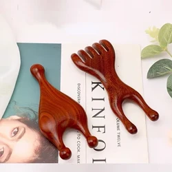 1 stk. Wood Body Meridian Massage Kam Ansigt Øjen Skulder Nakke Kam Akupunktur Terapi Blodcirkulation Guasha Massage Værktøj