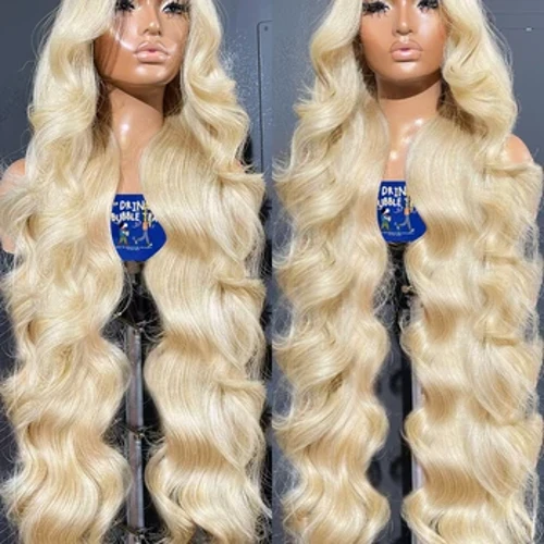 Blonden 30 40 Zoll 250% 613 Body Wave 13x6 HD Transparent Spëtzele Frontal Perücke Mënsch Hoer Brasilianesch 13x4 Spëtzefront Perücke Fir Fraen