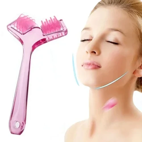 1PC Slimming smig dúbailte Massage Aghaidh áilleacht Aghaidhe Roller Massager bata Ardaigh suas Craiceann áilleacht Caillteanas Meáchan Uirlisí Massage Comhlacht
