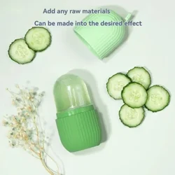 I-Face Ice Lattice Shell Pattern Face Puffy Massage Facial Pore Shrinkage Ice Roller I-Silicone Diamond Ebunjwe Ubuso Ileyisi leqhwa