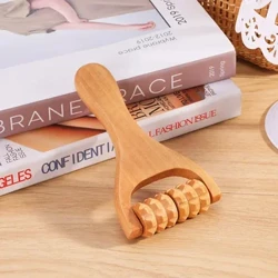 Gỗ Máy Mát Xa Chân Tay Đẩy Con Lăn Súng Cao Su Đầu Mặt Vai Cổ Eo Nhẹ Nhàng Dụng Cụ Massage