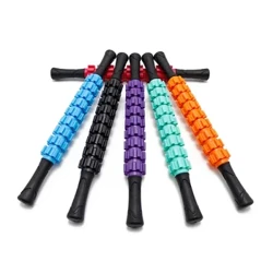 9-Wheel Anti Cellulite Massager lāʻau Trigger Point lāʻau kino wāwae maka wāwae hoʻomaʻemaʻe i ka yoga Gym Muscle Roller Sticks