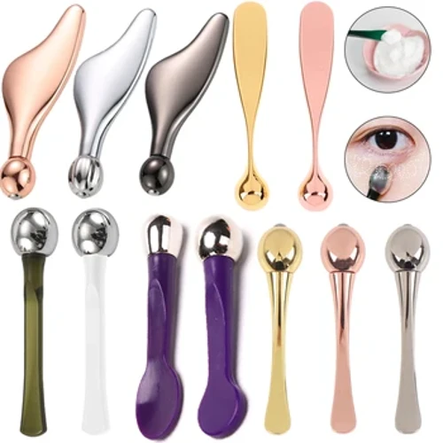 2 In1 Kim Loại Quách Thiếu Lâm Ban Máy Mát Xa Mặt Bóng Con Lăn Hợp Kim Kẽm Cạp Mặt Nâng Massage Làm Đẹp Chăm Sóc Da Guasha Dụng Cụ Làm Đẹp