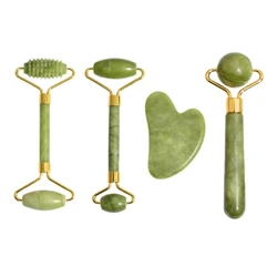 Face Face roller ýüzüni götermek üçin tebigy Jade Roller Massager