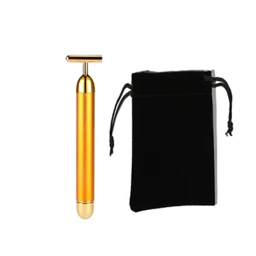 24k Energy Beauty Bar Ag Creathadh Slimming Aghaidh Aghaidh Massage Roller Aghaidh Ardaithe Frith-Aosú Níos doichte bata áilleacht uiscedhíonach