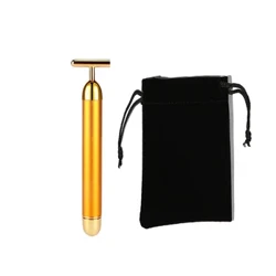 24k Energy Beauty Bar Vibrerende Ansigtsslankende Ansigtsmassage Rulle Ansigtsløftning Anti-aging Stram Vandtæt Beauty Stick