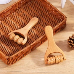 1Pc Wooden Roller Massager Shingo, Bega na Mguu Universal Hand Massage Tool Foot Massager