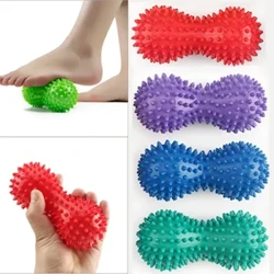 Lábmasszázs görgős földimogyoró dupla lacrosse tüskés golyós myofascial labdák a talpi fasciitis mozgékonyságára, fájdalom csillapítására