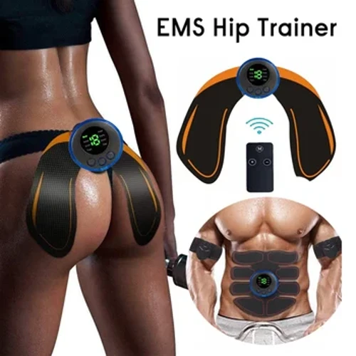 USB Isi Ulang EMS Otot Stimulator Hip Pelatih Perut ABS Stimulator Kebugaran Pelangsing Tubuh Pijat Penurunan Berat Badan Slimming