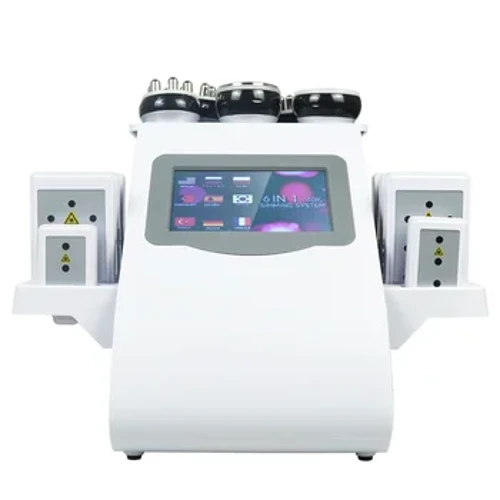 Masini Slimming Tino 6 IN 1 40k Ultrasonic Cavitation Masini Si'i Pa'u Fa'asa'o Fa'alelei Fa'asolo tino Massage