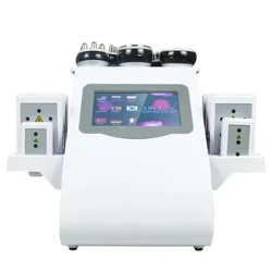 Mīkini Ho'ēmi Kino 6 IN 1 40k Ultrasonic Cavitation Mīkini Hoʻokiʻekiʻe i ka ʻili Hoʻopaʻa i ka Nani Lomi Kino.