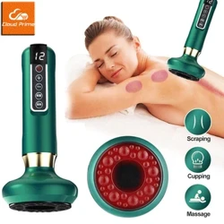 Electric Cupping Massager Vacuum Suction Cup GuaSha Anti Selulit Kecantikan Kesehatan Scraping Inframerah Panas Slimming Terapi Pijat