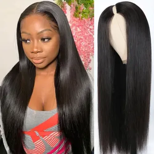 Parrucca Glueless diritta dell'osso della parte V di densità 250 Capelli umani pronti da indossare Parrucche brasiliane da 30 pollici per le donne In vendita Spedizione gratuita