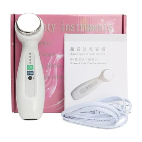 Cơ thể siêu âm 1MHz Cleaner Massager Máy Massager Face Nâng da thắt chặt DEAWSING CẢM NHẬN Vòng nếp nhăn Thiết bị chăm sóc làm đẹp