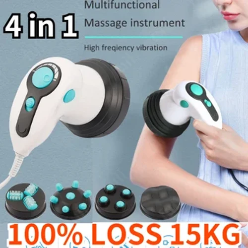 Elektrisk helkrops slankemassagerulle Håndholdt infrarød massage Anti cellulite massager til arm ben hofte mave fedtfjerner