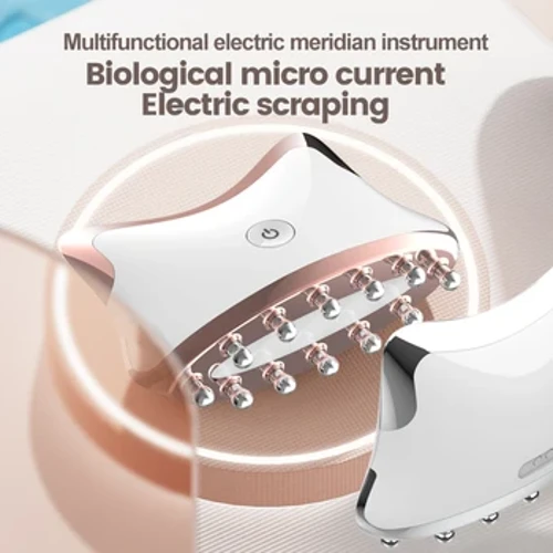 Infrarød Elektrisk Guasha Massager EMS Body Shaping Gua Sha Meridian skrabebørste Ansigtshalsløftning Eliminer ødemterapi