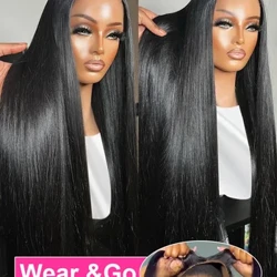 Wig Syth Esgyrn 7x5 Heb Glud Gwallt Dynol Yn Barod i'w Wneud A'i Fynd o Frasil 13x4 HD Lace Frontal Wigiau Ar Gyfer Merched Ar Werth Wedi'u Plycio ymlaen llaw
