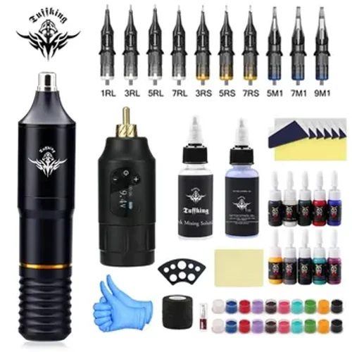 Zásobník tetovacího pera Sada bezdrátového tetovacího stroje pro začátečníky Rotační stroj pro začátečníky Typ stroje Kit Kompletní tetovací sada pro tetovací potřeby