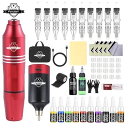 Nou Tatuaj Kit Power Pen Motor Tatuaj Set de tatuaje Set de tatuaje Set de Tatuaj Profesional Motor Tatuaj Set Tatuaj Set Tattoo Machine
