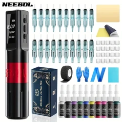 1 Bộ, Máy Xăm Không Dây Bút, Máy Xăm Quay Với Pin 2000MAh, Màn Hình LED Kỹ Thuật Số Cung Cấp Thiết Bị Xăm