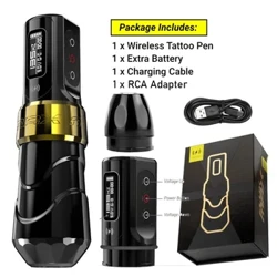 2023 New Flux Max Tattoo Wireless Machine Pen 2400mAh Artist Fast Charging Kanggo Artis Tato