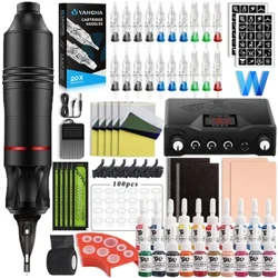 Hoàn Chỉnh Hình Xăm Bút Máy Bộ Với Hình Xăm Nguồn Điện 20 Chiếc Mực Xăm Quay Máy Xăm Bộ Bút Dành Cho Người Mới Bắt Đầu Xăm Hình