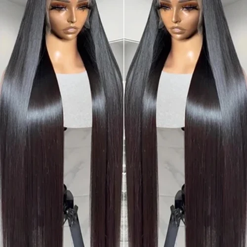 HD 5x5 Glueless Ready To Go Magsuot ng Straight 13x6 Lace Front Wig ng Buhok ng Tao 30 40 Inch 250% Transparent na 13x4 Lace Frontal Wig
