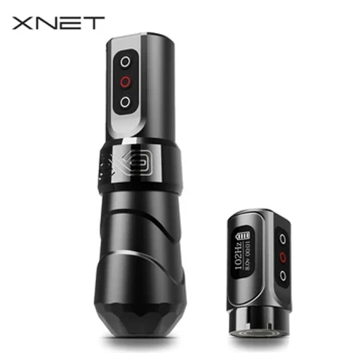 Bezdrôtový tetovací strojček XNET FLUX MAX Bezdrôtový motor s rotačným perom 2400mAh Kapacita batérie LED digitálny displej pre tetovačov