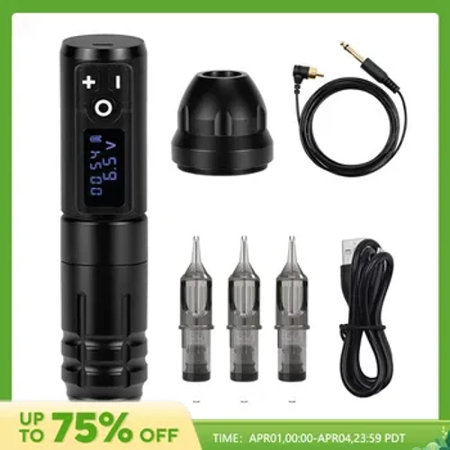Máy xăm chuyên nghiệp cầm tay Bút không dây Pin mạnh mẽ Coreless Motor Tattoo Máy quay cho hình xăm nghệ thuật cơ thể