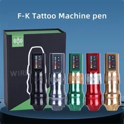 YILONG FLUX Máquina de tatuagem profissional sem fio, caneta rotativa com cartucho de tatuagem extra de 2400mAh para tatuadores