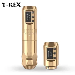 T-Rex trådlös tatueringspenna maskingevär roterande kärnlös motor, 7 takter, längd 2,4 mm-4,2 mm, valfri digital spänningsdisplay