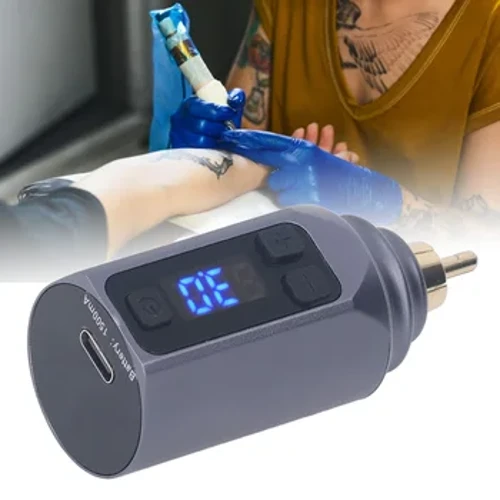 Alimentation sans fil pour Machine à tatouer, 3 à 12V, Interface réglable, capacité de 1500mAh, batterie pour Machine à tatouer
