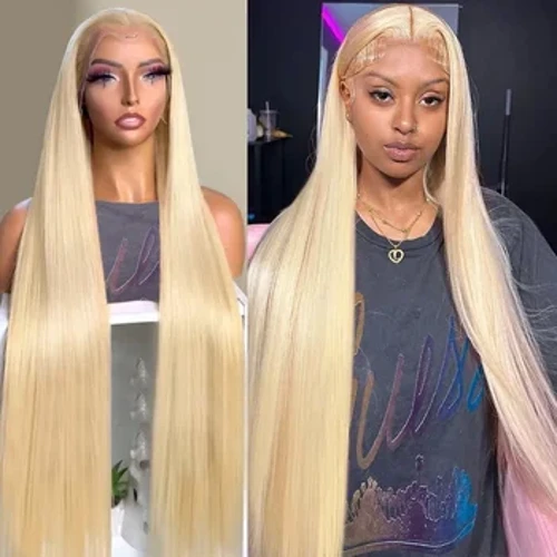 Melodie 30 40 Zoll 13x6 Riichtaus 613 Hd Hunneg Blond Spëtzefront Mënsch Hoer Perücken Brasilianesche 13x4 Faarf Spëtze Frontal Perücke Fir Fraen