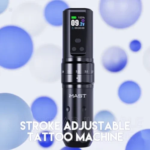 Mast Fold 2 PRO reglabil 7 timpi motor fără miez ecran color Capacitate mare a bateriei mașină de tatuaj fără fir Alimentare stilou