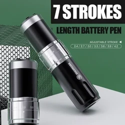 Stylo de Machine à tatouer sans fil à course réglable Dragonhawk X10 avec affichage LED
