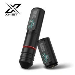 XNET Vane vezeték nélküli tetováló tollgép Erőteljes kefe nélküli motor érintőképernyős akkumulátorkapacitás 2400 mAh tetoválóművészeknek