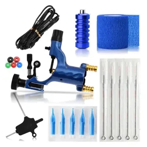 Kit de tatouage à la mode, fabrication exquise, équipement, Machine à tatouer, 5 aiguilles, ensemble d'outils de tatouage, Kits de pistolet à moteur, outils