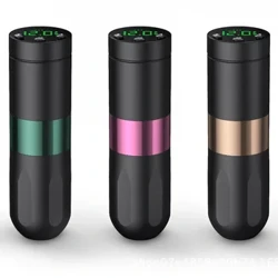 Trådløs tatoveringsmaskine ført digital display 1500mAh Rotaty Battery Tattoo Pen All-in-One Machine Professional Tattoo Pen Gun Gun