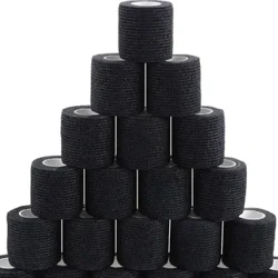 6/12/24 Itim na Tattoo Grip Bandage Cover Wraps Tape Nonwoven Waterproof Self Adhesive Daliri Wrist Protection Tattoo Accessories