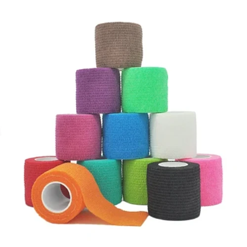 1Pcs Tattoo Grip Gorchudd Gorchudd Lapio Tapiau Nonwoven Waterproof Hunan Gludydd Bys Arddwrn Diogelu Tattoo Affeithwyr