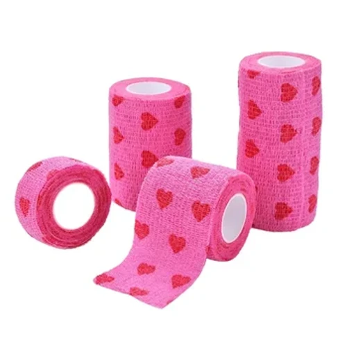 ʻO ka hoʻopaʻa ʻana i ka paʻi kiʻi ʻana i ka uhi uhi uhi ʻia nā lipine ʻaʻole i ulana ʻia i ka wai no ka Pet Self Adhesive Finger Wrist Protection Tattoo Accessories