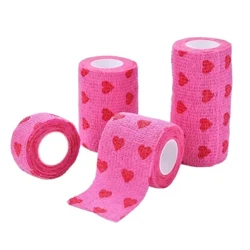 Cubierta de vendaje para agarre de tatuaje, cintas no tejidas impermeables para mascotas, accesorios autoadhesivos para protección de la muñeca y los dedos