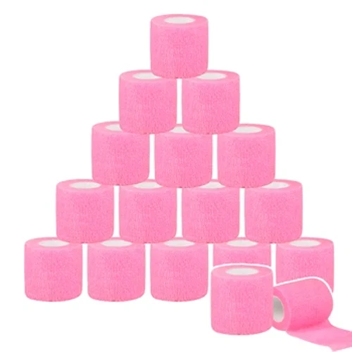 I-Tape Tattoo Handle Ibhande Elingasheleli I-Athletic Nonwoven Waterproof Ezizinamathelayo Ezizinamathisela I-Elastic Bandage Grip Cover Cover
