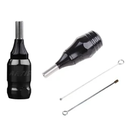 Aluminum Alloy Cartridge Grips Professional Adjustable Twist Handle Tube no Tattoo Machine Tips Hāʻawi i nā ʻāpana kiʻi kino.