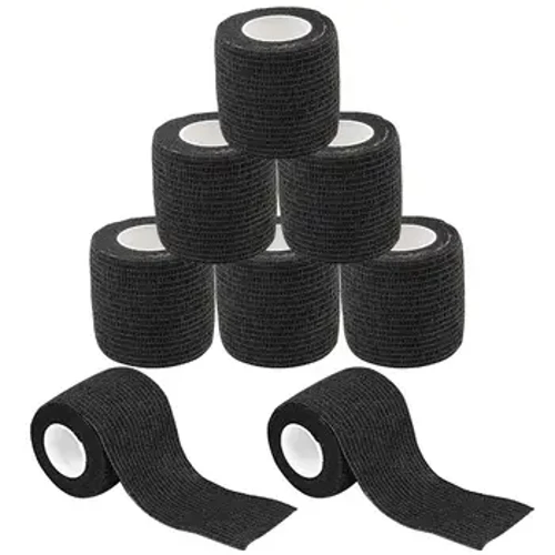 Téip Dubh Láimhseálann Tattoo Bandage Frith-duillín Lúthchleas Neamhfhite Uiscedhíonach Indiúscartha Féinghreamaitheach Bandage Greim Clúdach Greim
