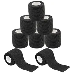 Fita preta para tatuagem, atadura antiderrapante, atlética, não tecida, à prova d'água, descartável, autoadesiva, elástica, capa, envoltório
